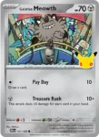 Galarian Meowth - 101/128 - 30th Celebration